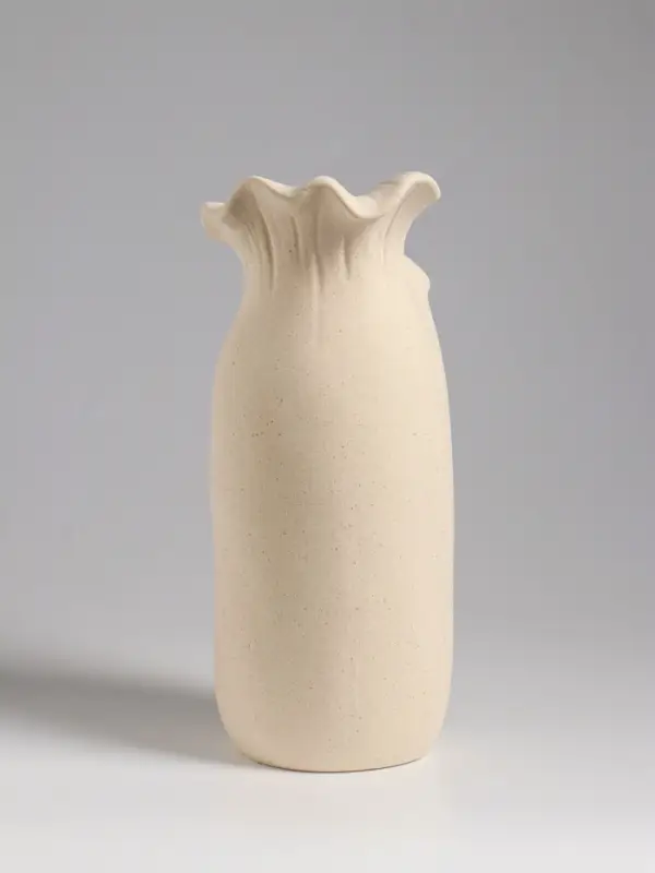 Ваза настольная керамика Ваза настольная керамика "Терсеро" 23,5х10 см, бежевый