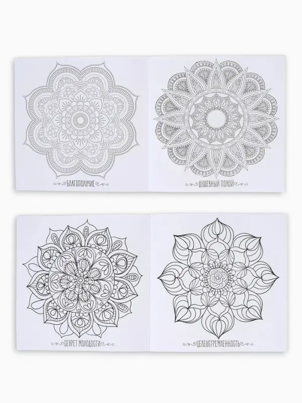 Раскраска - антистресс, альбом &laquo;Магия мандалы&raquo; 16стр.