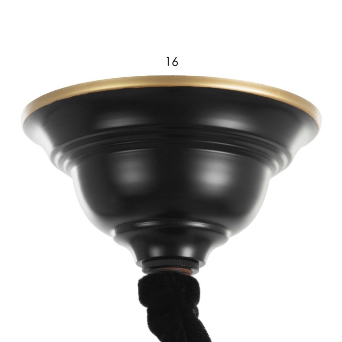 Люстра Люстра "Аруна" 6х40Вт Е27 черный 67х67х46 см BayerLux