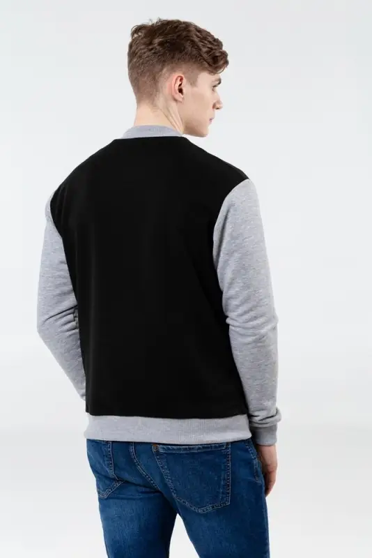 Бомбер College черный, размер S