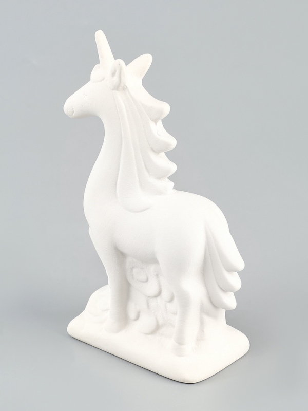 Копилка под роспись  Копилка под роспись "Единорог" с кистью