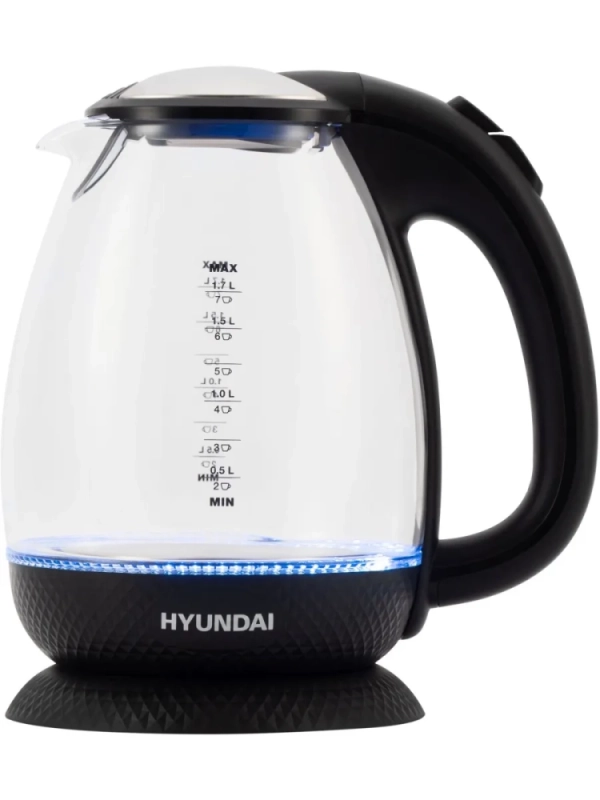 Чайник HYK-G3804 1,7л 2200Вт черный (стекло)