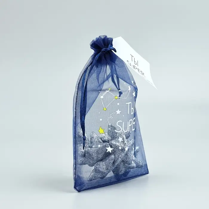 Мешочек подарочный из фатина с термонаклейкой «Ты Супер», 11 х 16 см +/- 1.5 см Мешочек подарочный из фатина с термонаклейкой «Ты Супер», 11 х 16 см +/- 1.5 см