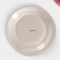 Чайная пара керамическая Доляна «Морской мир», чашка 200 мл, блюдце d=14,5 см, цвет красный Чайная пара керамическая Доляна «Морской мир», чашка 200 мл, блюдце d=14,5 см, цвет красный