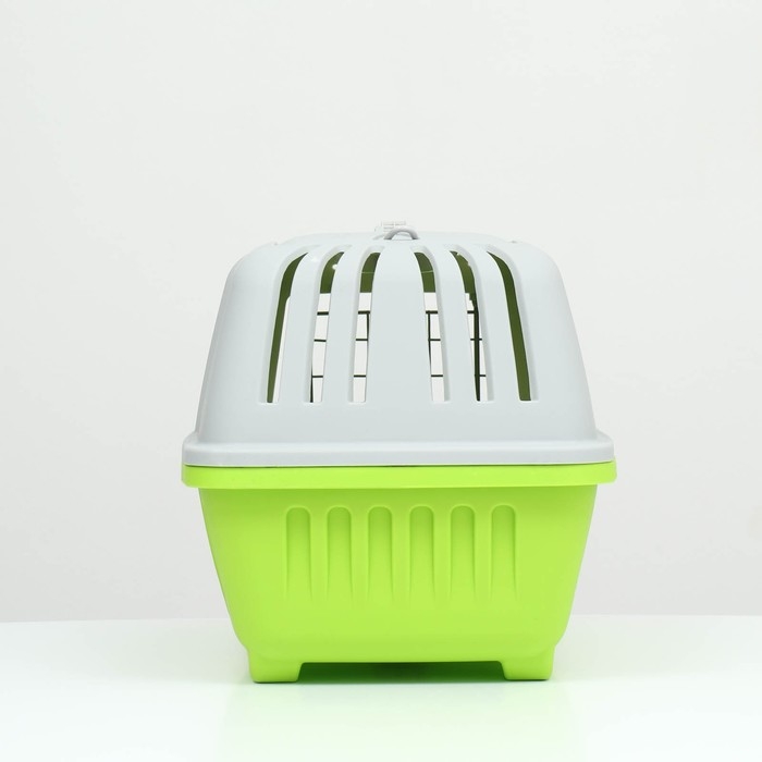 Переноска для животных пластиковая 47 х 30 х 35 см, вес до 9 кг, зелёная Переноска для животных пластиковая 47 х 30 х 35 см, вес до 9 кг, зелёная