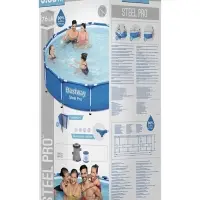 Бассейн каркасный Bestway Steel Pro 56681, 366&times;76 см, фильтр-насос, круглый