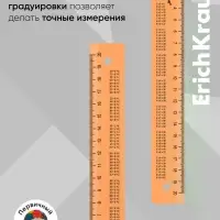 Линейка справочная 20 см, таблица умножения, ErichKrause Neon, пластик, МИКС