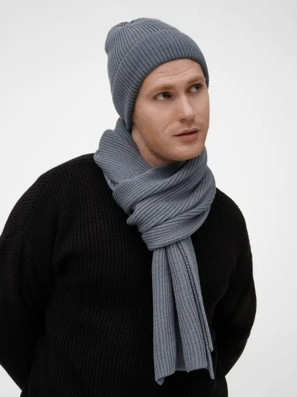 Шапка Nobilis Mono, серая (стальная)