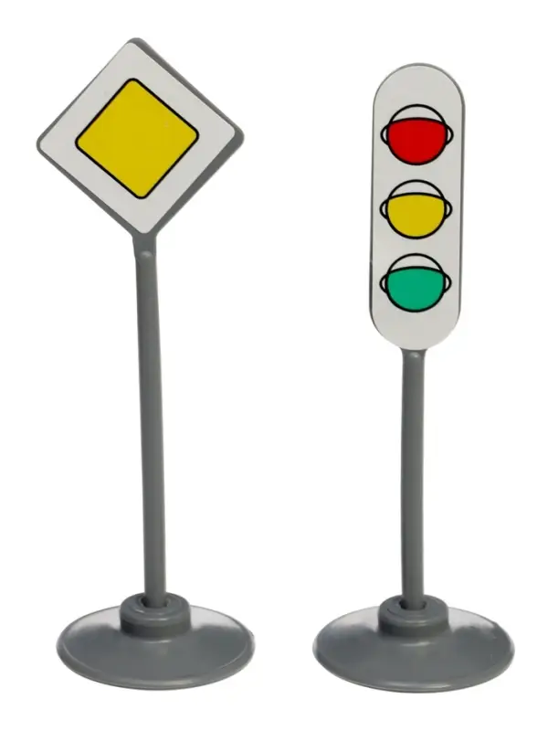 Игровой набор &laquo;Главная дорога&raquo; 2 машинки и 12 дорожных знакв 09466