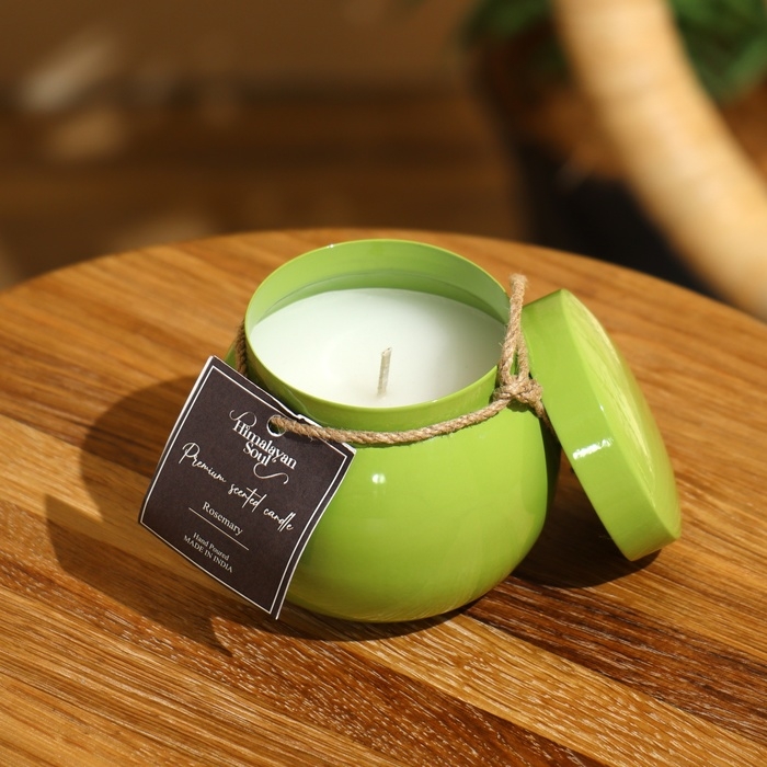 Свеча ароматическая в баночке 150 гр, парафин, rosemary Свеча ароматическая в баночке 150 гр, парафин, rosemary