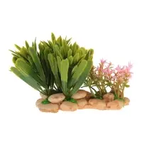 Растение искусственное аквариумное, на подставке под камень, 14&times;11&times;7 см