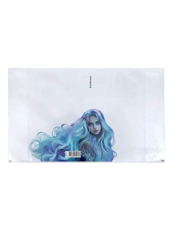 Набор обложек для тетрадей ErichKrause Aquamarine, 12 штук, пластиковые, 80 мкм, 212&times;347 мм, МИКС