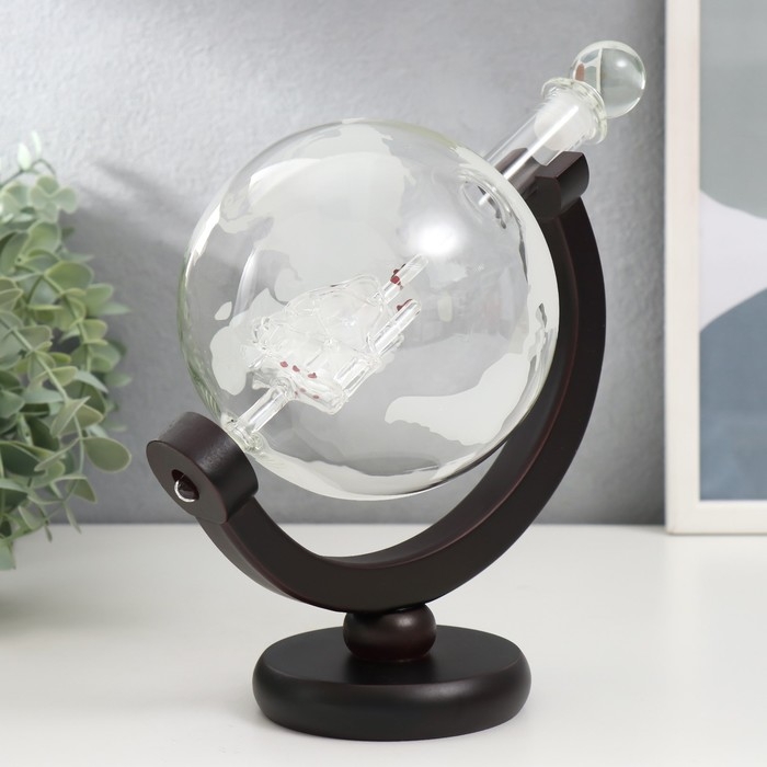 Сувенирный графин  Сувенирный графин "Корабль в шаре" 800 мл 27х16,5х36 см