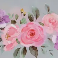 Пакет подарочный прозрачный , "Цветы" 30 х 26 х 12