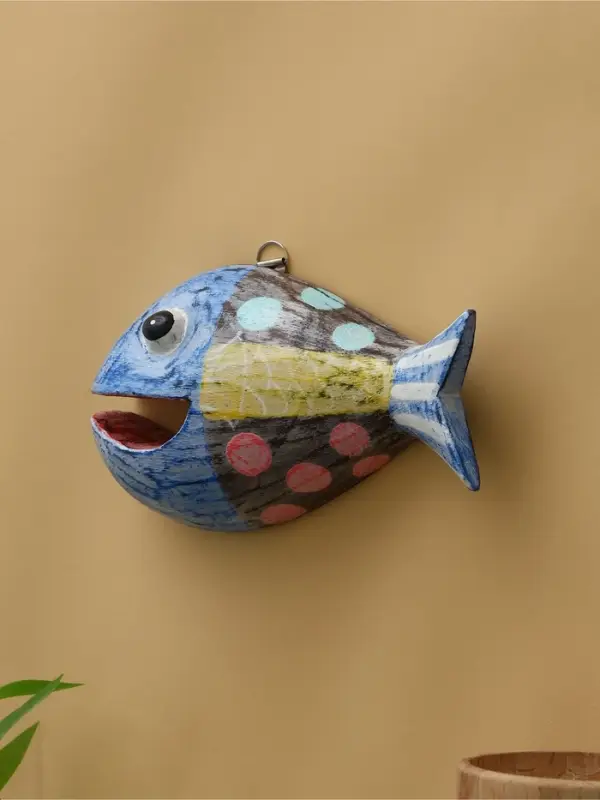 Панно  Панно "Рыба-хищник" дерево 20х12х4 см, цв. разноцветный