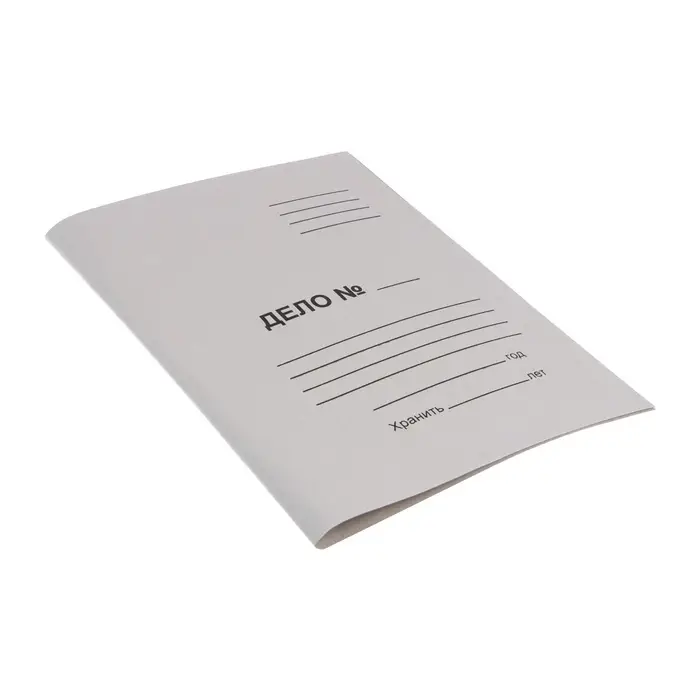 Скоросшиватель Calligrata &laquo;Дело&raquo;, 300 г/м&sup2;, белый, немелованный, до 200 л