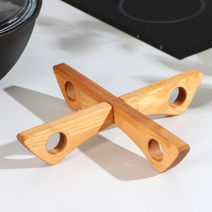 Подставка под казаны и кастрюли Adelica, 29×5,5×1,8 см, берёза Подставка под казаны и кастрюли Adelica, 29×5,5×1,8 см, берёза