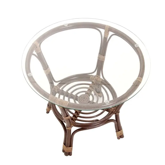 Набор садовой мебели "Bagama": 2 кресла, 1 диван, 1 стол, ротанг тёмный, подушки зелёные