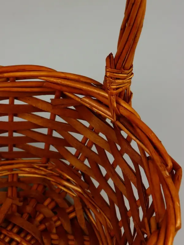 Корзина плетеная (ива): 38х27хH14хHH37, 1 шт., натуральный