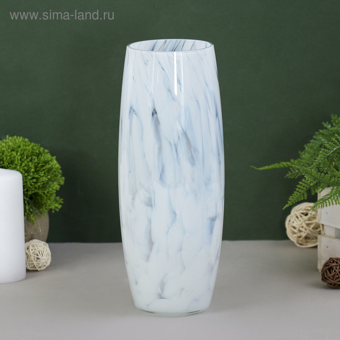 Ваза Ваза "Бочка" 26 см, белая