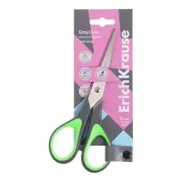 Ножницы ErichKrause EasyCut+, 17 см, для левшей, антискользящие резиновые вставки, европодвес,МИКС