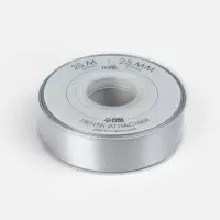 Лента атласная TEIRA, двухсторонняя, 25 мм, 25&plusmn;1 м, цвет серебряный №837