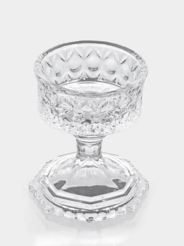 Емкость для хранения на ножке "Трофей" 8х8х14,5 см, прозрачный