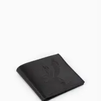 Портмоне мужское без застёжки, отдел для купюр, монет и карт, чёрное