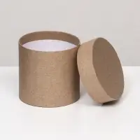 Коробка подарочная круглая, шляпная, крафт, 10&times;10 см