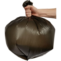 Мешки для мусора ПНД 60л 11мкм 15шт/рул черные 58x68см Гранит_СПБ