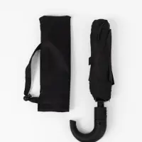 Зонт автоматический &laquo;Однотон&raquo;, 3 сложения, 8 спиц, R=48/55 см, d=96 см, чёрный