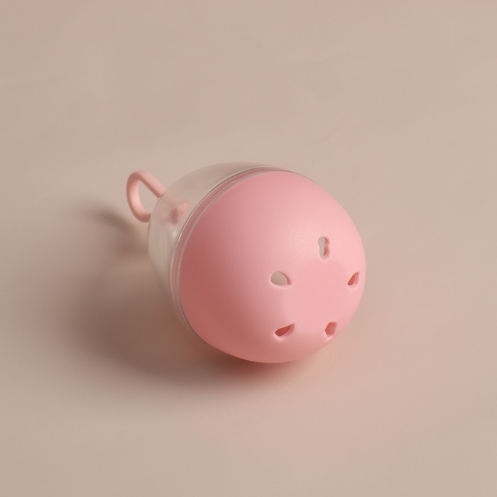 Скошенный спонж для макияжа «Капля», 6 × 4,5 см, увеличивается при намокании, в футляре, цвет ярко-розовый Скошенный спонж для макияжа «Капля», 6 × 4,5 см, увеличивается при намокании, в футляре, цвет ярко-розовый