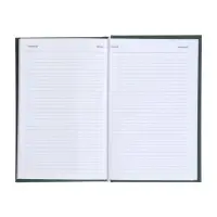 Ежедневник недатир А5 160л бумвинил, зеленый