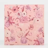 Коробка под 8 конфет и шоколад с ячейками, кондитерская упаковка, &laquo;Розовые цветы&raquo; 18&times;18&times;4 см