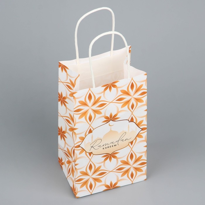 Пакет подарочный крафтовый «Рамадан» , Ramadan kareem, 12 х 21 х 9 см Пакет подарочный крафтовый «Рамадан» , Ramadan kareem, 12 х 21 х 9 см