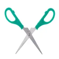 Ножницы канцелярские 16 см, пластиковые ручки, на блистере, МИКС