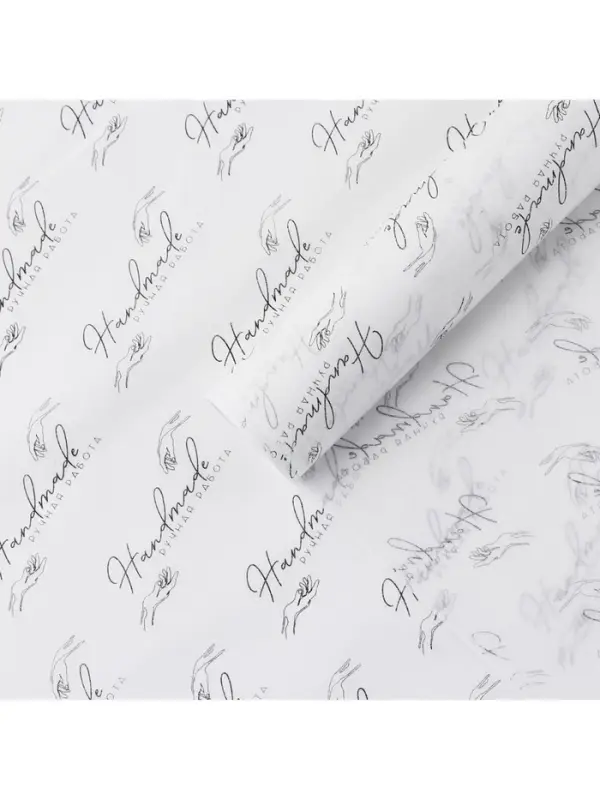 Бумага упаковочная тишью &laquo;Ручная работа&raquo;, 50&times;70 см