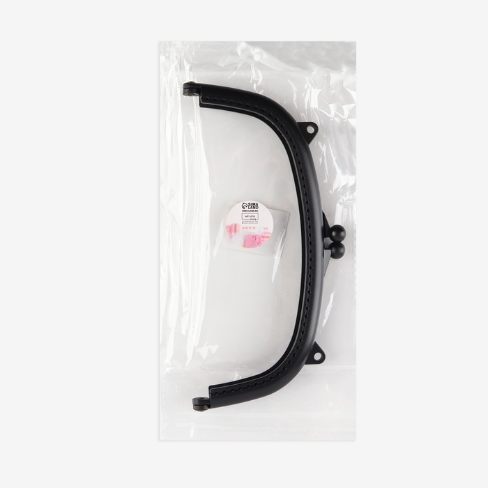 Фермуар пришивной, 21 × 10 см, цвет чёрный/антик Фермуар пришивной, 21 × 10 см, цвет чёрный/антик