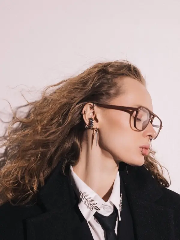 Серьги металл &laquo;Шипы&raquo;, удлинённые, цвет серебро