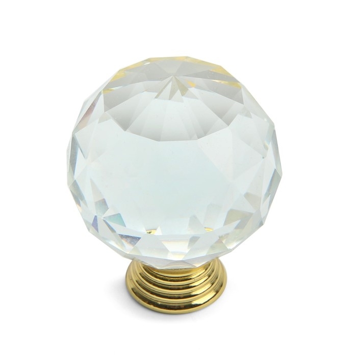 Ручка кнопка Cappio Ручка кнопка Cappio "Алмаз", стеклянная, d=40 мм