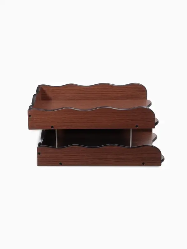 Органайзер 2 секции, для бумаг, Венге, 25&times;35&times;16 см