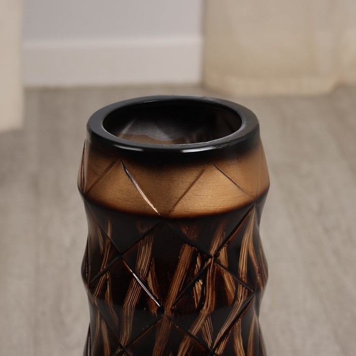 Ваза керамика напольная Ваза керамика напольная "Кеннет" нежность, 60 см, коричневый