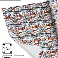 Бумага упаковочная &laquo;Футбол&raquo;, глянец, 70&times;100 см, 1 лист