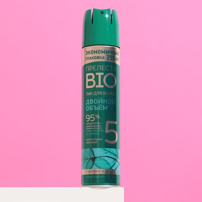 Лак для волос  Лак для волос "Прелесть Био", с морскими минералами, сверхсильная фиксация, 250 мл