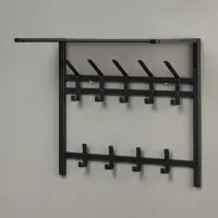 Вешалка с полкой 2-х ярусная &laquo;Торонто 22&raquo;, 67&times;27&times;58.5 см, графит