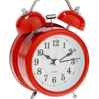 Часы - будильник настольные "Классика", дискретный ход, 12 х 8.5 см, АА, красные Часы - будильник настольные "Классика", дискретный ход, 12 х 8.5 см, АА, красные
