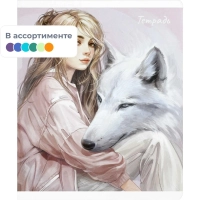 Тетрадь 48 л, клетка  ТОТЕМНОЕ ЖИВОТНОЕ А5+, в ассорт/70919