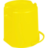 Ведро FBK 9л желтое, армир. пластик противоударный, круглое, 80102-4