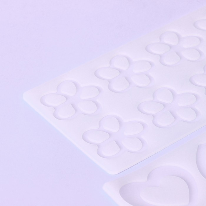 Набор форм для шоколада, 3 шт, 8 ячеек, силикон, 21×11×0,3 см, цвет прозрачный Набор форм для шоколада, 3 шт, 8 ячеек, силикон, 21×11×0,3 см, цвет прозрачный