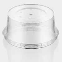 Ведро с крышкой, 500 мл, d= 12,2 см, высота 6 см прозрачное, 225 шт/уп.